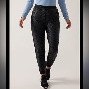 Athleta Quilted Black Joggers
